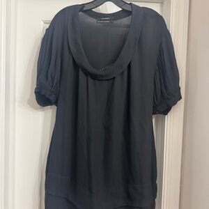 Club Monaco Black 100% Silk Dress